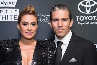 Galilea Montijo y Fernando Reina, en una gala en Nueva York, en mayo de 2016.