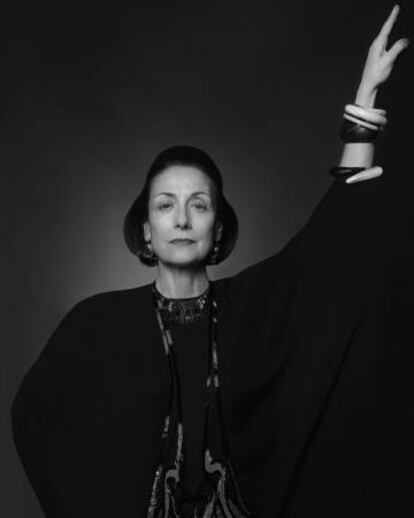 Carme Elías como Diana Vreeland en 'Al Galope'.