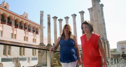 Susana Díaz y la alcaldesa de Córdoba, Isabel Ambrosio.