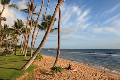 Playa de Ka’anapali (Lahaina, Maui, Hawái). Suaves olas, arena blanca y aguas azules. Eso es lo que uno encuentra en este arenal, donde se puede nadar y bucear, pero también visitar el mercado de artesanía local que se encuentra justo al lado. El consejo de TripAdvisor: llegar pronto por la mañana para disfrutar del ambiente tranquilo y quedarse hasta ver la impresionante puesta de sol.