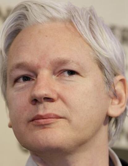 Julian Assange, el 27 de febrero de 2012 en Londres.
