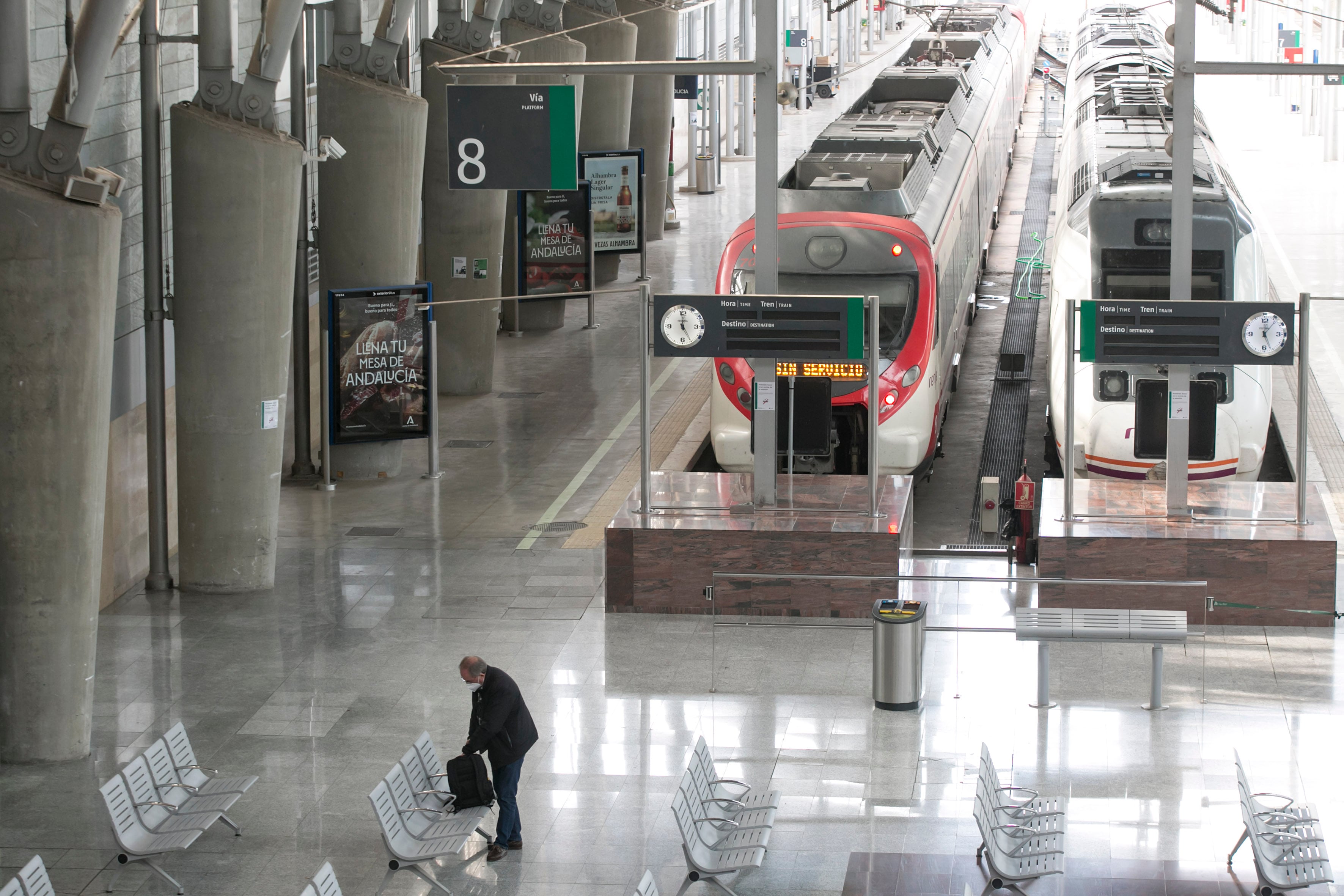 Uno de los cercanías de la línea C1 de Málaga, en una imagen de 2021