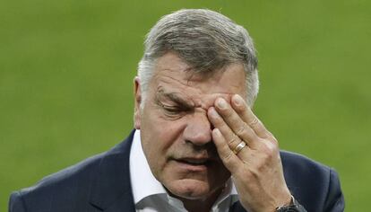 Allardyce en el estadio de Eslovaquie en septiembre.