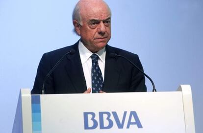 En la imagen, el presidente del BBVA, Francisco González.