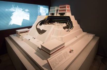 Maqueta del Templo Mayor, exhibida en el museo.