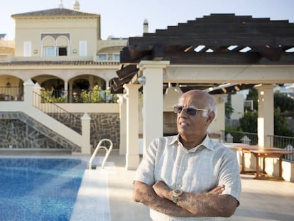 El kuwaití Salem Al Marzouk, en su casa de Marbella.