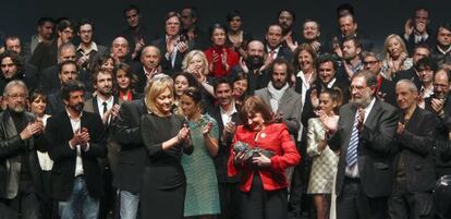 La actriz Concha Velasco recibe el Goya de Honor, en la tradicional fiesta de los nominados de los Premios Goya.