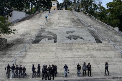 Elementos de la polica, en Caracas, Venezuela, el 5 de enero de 2025. 