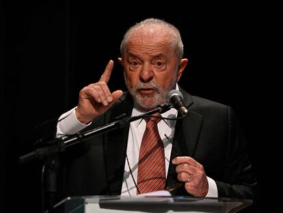 Lula da Silva, presidente de Brasil, durante un evento en Río de Janeiro.
