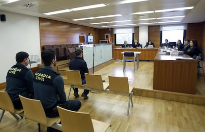 L'acusat, José Antonio M. M., al banc dels acusats durant la declaració.