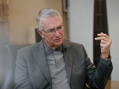 Ricardo Salinas en las oficinas centrales de Grupo Salinas en Ciudad de México, el 26 de febrero.