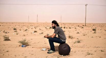 Spanish photographer Manu Brabo in eastern Libya in a photograph taken last April 30.