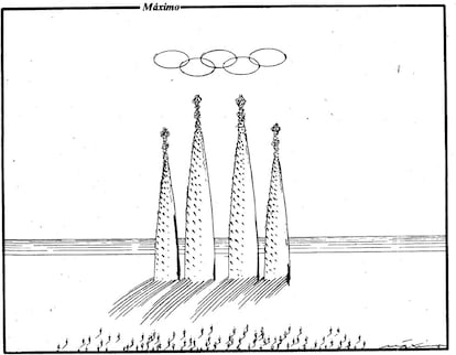 Viñeta de Máximo publicada el 18 de octubre de 1986.