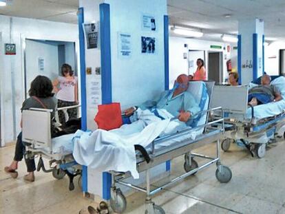 Sala de urgencias del hospital de Bellvitge el pasado d&iacute;a 12.