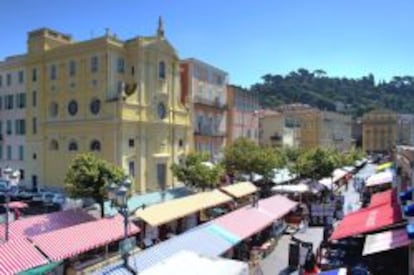 Mercado de las flores de Niza.