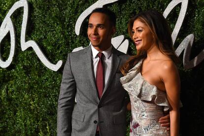 Nicole Scherzinger y Lewis Hamilton, cuando eran pareja.