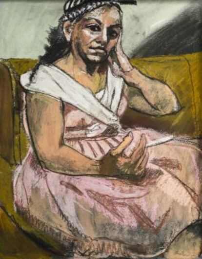 'El cigarrillo' de 2006. Paula Rego.