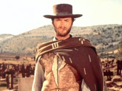 El actor Clint Eastwood en un fotograma de &#039;Por un pu&ntilde;ado de d&oacute;lares&#039;.