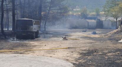 Incendio de Trencacaps en Alcoi