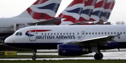 Aviones de British Airways en Heathrow.