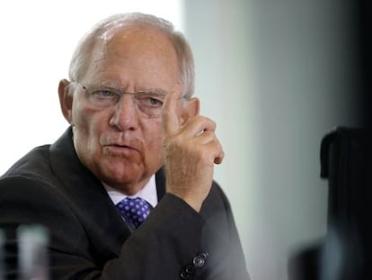 El ministro de Hacienda alemán, Wolfgang Schäuble, en una reunión del Gobierno en Berlín el pasado mes de noviembre.