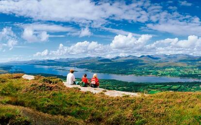 Vistas de la bahía de Kenmare, en el condado de Kerry (Irlanda).