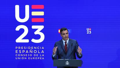 El presidente del Gobierno presenta las prioridades de la Presidencia española del Consejo de la UE.