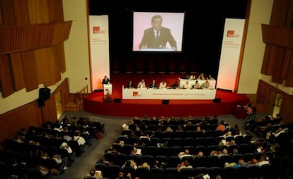 Un momento de la Asamblea General de la SGAE. 