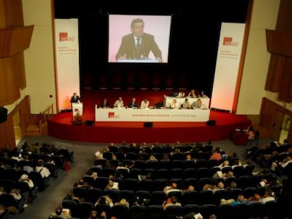 Un momento de la Asamblea General de la SGAE. 