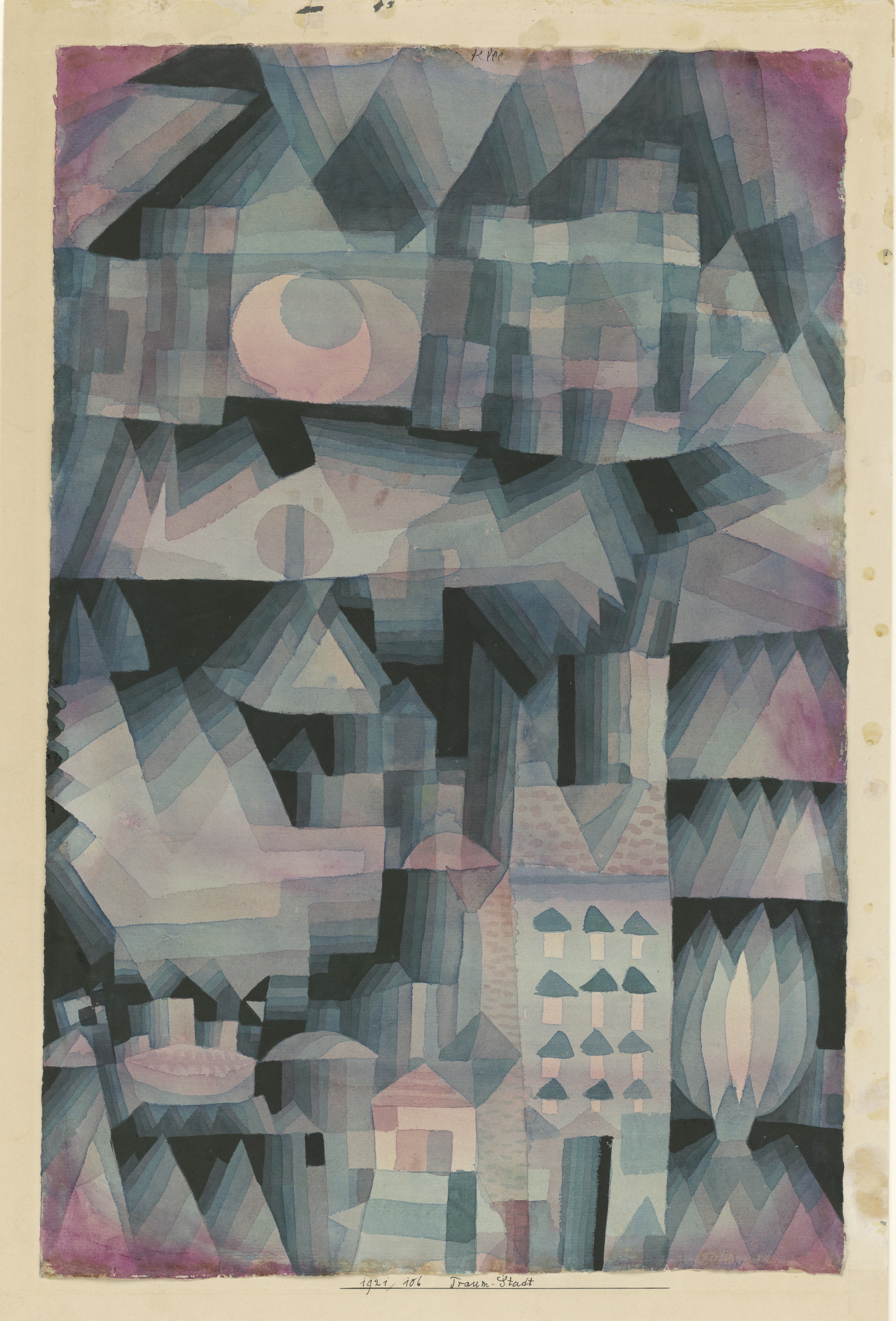 'Ciudad de ensueño', 1921, de Paul Klee.