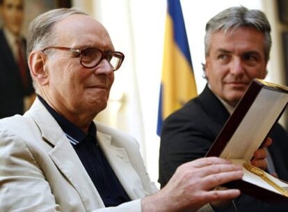 Ennio Morricone recibe las llaves de la ciudad de Guadalajara como reconocimiento a su obra