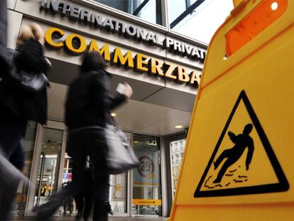 Sucursal bancaria del Commerzbank en Francfort.