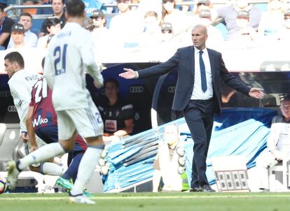 Zidane en un momento del partido.