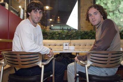 Diego y Gabriel Milito, durante la entrevista.