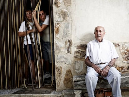 Natalio Regacho, aged 82, former mayor of Olmeda de la Cuesta.