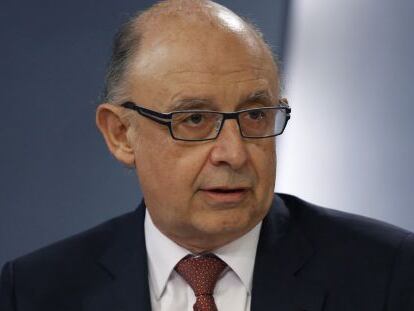 El minsitro de Hacienda en funciones, Crist&oacute;bal Montoro.