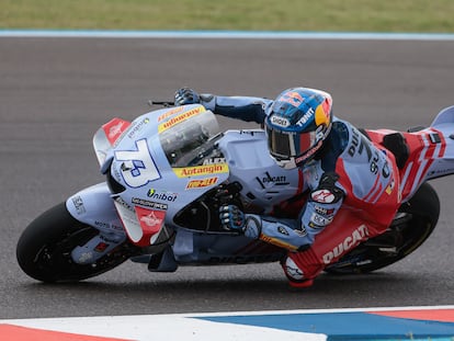 El piloto español Álex Márquez, durante los entrenamientos del GP de Argentina.