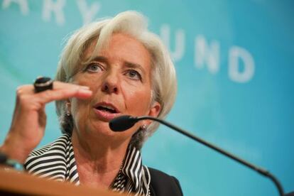 La directora gerente del FMI, Christine Lagarde.