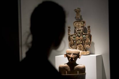 La figura anfitriona, parte de una ofrenda de Becán, en Campeche.