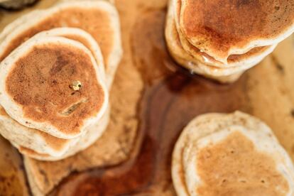 'Pancake Canyon', un cañón recreado por Erin Sullivan con tortitas y sirope de arce.