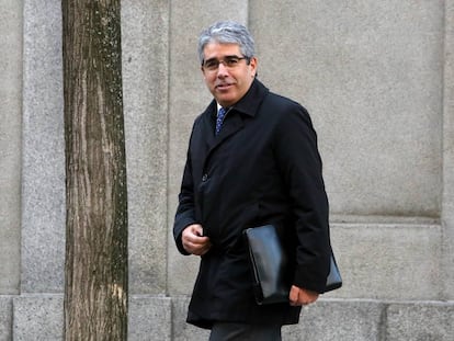 Francesc Homs a la salida del juicio en el Supremo por el 9-N.