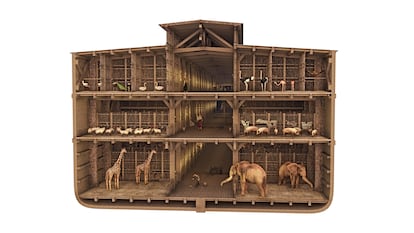 Reconstrucción en 3D del Arca de Noé, a partir de la entrada en la 'Enciclopedia', incluida en 'El libro del Génesis liberado'.