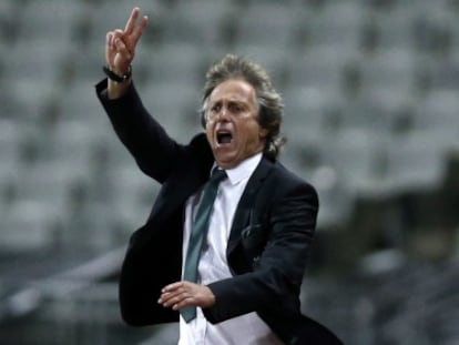 Jorge Jesús, técnico del Sporting de Lisboa.