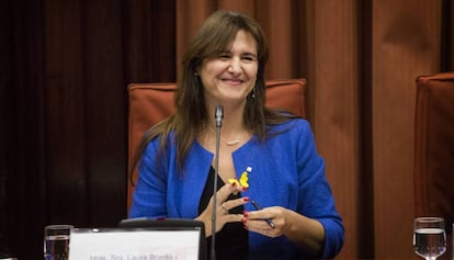 Laura Borràs, en el Parlament de Catalunya.