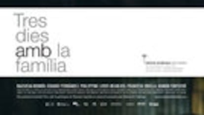 Cartel de Tres días con la familia
