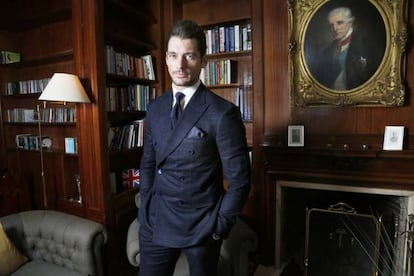 David Gandy, anoche, en la residencia del embajador brit&aacute;nico en Espa&ntilde;a.