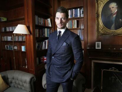David Gandy, anoche, en la residencia del embajador británico en España.