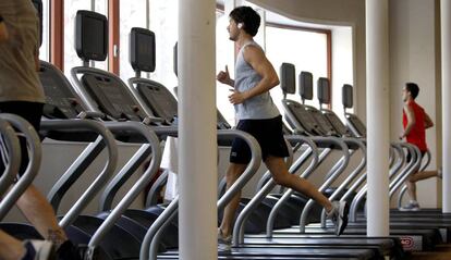 Interior de un gimnasio de la capital, en una imagen de archivo.