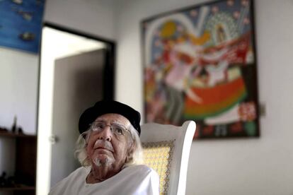 El literato nicarag&uuml;ense Ernesto Cardenal.