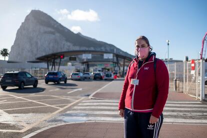Eva María Norton, trabajadora transfronteriza en Gibraltar.
